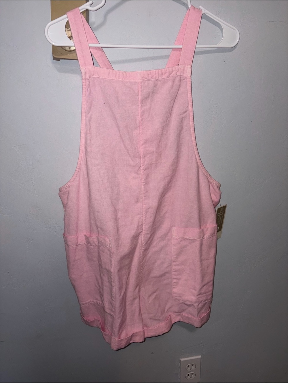 O'Neill Light Pink Cotton Pinafore Romper